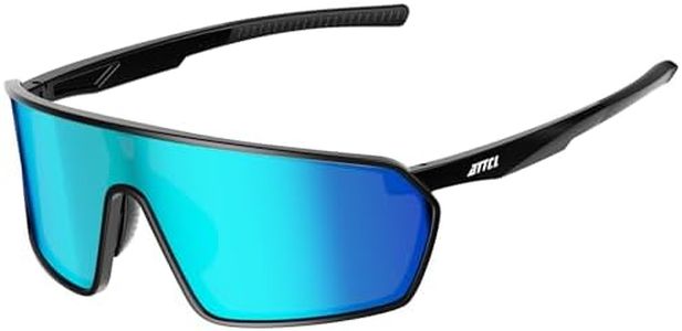 ATTCL Unisex Cycling Glasses Men Women Teens Sports Biking Sunglasses UV Protection Bicycle MTB Riding Goggles KC05 Black Blue