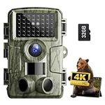 Trail Camera: with Night Vision 4K 