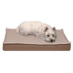 Furhaven Medium Orthopedic Dog Bed Water-Resistant Indoor/Outdoor Quilt Top Convertible Mattress w/Removable Washable Cover - Sand, Medium