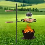 BreeRainz Swivel Campfire Grill,360