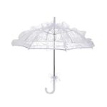 MYADDICTION Handmade Lace Umbrella Wedding Parasol Bridal Wedding Dancing Accessories White Clothing Shoes & Accessories | Womens Accessories | Umbrellas