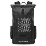 Ettore Cycling Rucksack 100% Waterproof Dry Bag Roll Top – Black - Echo - 30L