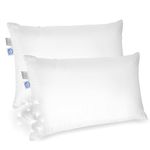 East Coast Bedding 100% White Down Pillow 100% Cotton Fabric 550 Fill Power - Set of 2 (Queen) by East Coast Bedding