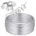 Zocipro Aluminium Wire 3mm x 10m, Bendy Craft Wire, Silver Plated Jewellery Wire, Flexible Modelling Wire Suitable for DIY Sculptures, Jewelry Making, Wire Weaving and Wrapping