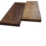 Rustic Reclaimed Scaffold Board Shelf Industrial (Medium Oak, 100cm)