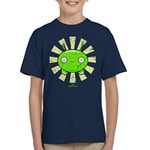 Cloud City 7 Mooncake Retro Japanese Final Space Kid's T-Shirt Navy Blue