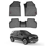 GFX Tpv Premium 3D Life Long Car Floor Mats Compatible With Hyundai Creta 2020 Onward (Automatic/Manual), Black