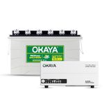 Okaya Inverter with Battery Combo for Home,Office & Shops|ATSW1700 12V True Sine Wave Inverter 1450VA with 36 Months Warranty & OPSJT19060 160Ah Battery with 60 Months Warranty