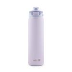 Ello Pop & Fill 22oz Stainless Steel Water Bottle with QuickFill Technology, Double Walled and Vacuum Insulated Metal, Leak Proof Locking Lid, Sip and Chug, Reusable, BPA Free, Aurora