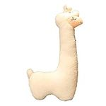 OUKEYI Llama Body Pillow, Giant Alpaca Plush Long Body Pillow,Fluffy Alpaca Stuffed Animal, Cuddly Alpaca Long Pillow Xmas Birthday Valentines Gift for Girls Boys Adults Kids (28 Inches, white