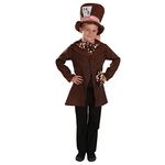 Fun Shack Kids Hatter Costume Boys, Hatter Costume Kids Boys, Book Character Costumes For Kids Boys, Medium