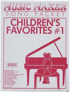 European Expressions Intl Children's Favorite Song Sheets for Lap Harp Music Maker