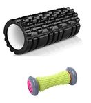 Bodylastics Foot & Total Body Foam Roller Ergonomic Designed for Total Body Massage (Foot Roller + 45cms Foam Roller)