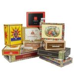 Paper Covered Empty Cigar Box; Pack of 10