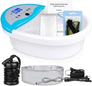 2023 Ionic Foot Bath Detox Machine Tub Negative Hydrogen Foot Bath Ionic Detox Foot Detox Spa with FIR Belt 100 Liners Foot Spa for Home Beauty Salon Spa