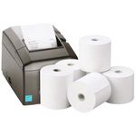 80 x 80mm x 12.7mm Thermal Paper Till Rolls Suitable for EPOS Epson, Star, Samsung, Bixolon, POS Terminals (10)