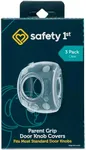 Safety 1st Parent Grip Door Knob Covers 3 Pack, Crystal Clear