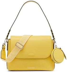 Calvin Klein Millie 2 in 1 Flap Shoulder Bag & Crossbody, Pineapple, One Size