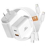 iPhone Fast Charger [2-Pack], 20W U
