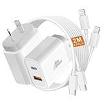 iPhone Fast Charger [2-Pack], 20W U
