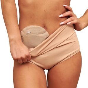 SIIL Ostomy Underwear for Women Beige for Colostomy Supplies & Ileostomy Supplies, Ostomy Bag Covers for Women Made in Europe (Large)