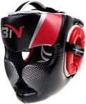 SFEEXUN Headgear for Boxing MMA Training Kickboxing, Head Gear Helmet for Muay Thai, Grappling, Sparring, Karate, Taekwondo, Martial Arts (Red, L)