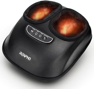 RENPHO Foot Massager Machine with Heat, 3 Air Compression Modes & Levels, Full-Foot Kneading Shiatsu Foot Massage for Plantar Fasciitis & Neuropathy, Gifts for Women & Men Size up to Size 13