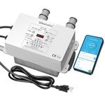 WiFi Salt Chlorine Generator, Westaho Salt Water Pool Chlorinator System with APP Remote Control, USA Titanium Salt Cell, Compatible with Intex Pool, for Above Ground Pools Up to 15,000 Gallons