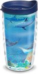 Tervis 1315946 Guy Harvey - Ocean Scene Insulated Tumbler with Wrap & Lid, 10oz Wavy - Tritan, Clear