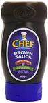 Chef Sauce Brown Squeezy Top Down 385 g (Pack of 6)