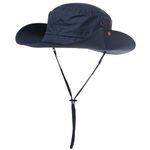 Comhats UPF 50 Wide Brimmed Sun Hat UV Protection with Chin Cord Waterproof Safari Hat Packable Outdoor Walking Trekking Gardening Hat Adjustable 56-60CM Navy