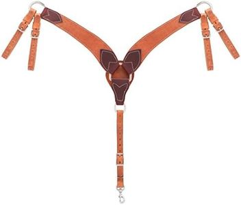 Weaver Leather Harness and Latigo Leather Roper Breast Collar, Burgundy