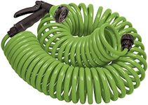 Orbit 26380 Coil Garden Hose, 25 ft, Green