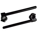 HYEPIVOT 43mm Clip ons Handlebar Fit for Fork Tube 43mm cafe Racer Motorcycle handlebars 7/8", 43 mm Clip on Assembly CNC Black Bars