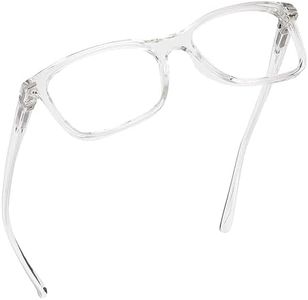 Readerest Blue Light Blocking Reading Glasses, Computer Glasses, fashionable for men and women, Anti Glare, Anti Eyestrain, UV blocking, (Clear, 1.75 Magnification)
