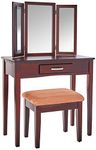 FRENCHI FURNITURE Home Furnishing 2 Piece Home Furnishing Stool Set & Vanity