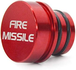 Cigarette Lighter Plug Cover Billet Aluminum Cigarette Lighter Plug, Fits All Vehicles with Standard 12 Volt Power Source Cigarette Lighter Plug (FIRE Missile)