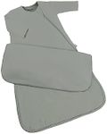 GUNAMUNA Unisex Baby Long-Sleeve Wearable Sleep Bag, 1.0 TOG, Rayon, Style 2701, Sage, 24-36 Months