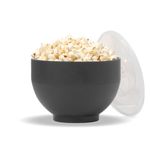 W&P Microwave Silicone Popper Maker | Black | Collapsible Bowl w/Built in Measuring, BPA, Eco-Friendly, Waste Free, 9 Cups of Popped Popcorn