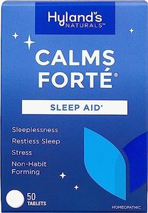 Sleep Aid Tablets, Calms Forte by Hyland's, Natural Anxiety, Stress, and Insomnia Relief Supplement, 50 Count