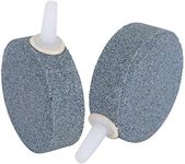 ViaGasaFamido Aquarium Air Stones, 2 Pcs Fish Tank Bubbling Release Air Stone High Temperature Bubble Round Air Pump Aquarium Accessories
