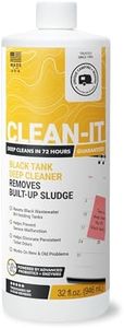 Unique Clean-It RV Black Tank Cleaner Liquid – Deep Cleaner for RV Holding Tanks, Removes Built-Up Waste & Odors, Periodic Tank Reset (32 oz) Amazon-Exclusive Packaging
