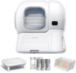 Homerunpet Self Cleaning Litter Box Set - 106L Ultra Large Automatic Cat Litter Box with Physical Anti-Pinch Safety, Auto Refill & One-Click Litter Replacement, App Control for Multi-Cat Homes