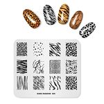 Stamp Plate Animal Pattern Leopard Tiger Cow Zebra Multi Pattern Template Print Image Nail Art Stamper Nails Tool