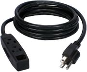 QVS PC3PX-10 10-Feet 3-Outlet 3-Pro