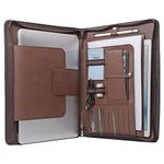 XIAOZHI Laptop Portfolio Organizer Case for Surface Book 2 /MacBook Pro 15 inch, MacBook Laptop Folio Case with Organizer Pocket, NM034-Brown