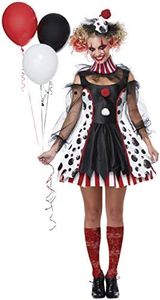 Womens Creepy Clown Costume - XS