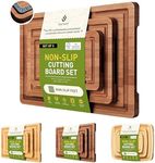 3 Packs Bamboo Cutting Board Set wi
