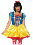 Leg Avenue Women's 2 Piece Fairytale Snow White Costume, Multi, Small/Medium