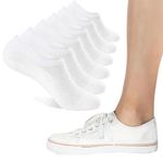 SC Products Premium 6 Pairs of Cotton Invisible Socks for Women | Casual No Show Ladies Socks with Soft Anti-Slip Grip | Comfortable & Invisible Liner Trainer Socks Womens 4-7 UK